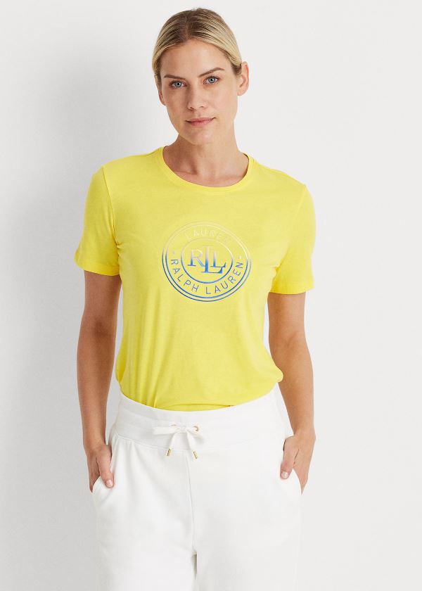 T Shirt Ralph Lauren Logo Algodão Jersey Mulher 98247-RMOZ